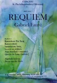 Affiche Requiem Faur&eacute;